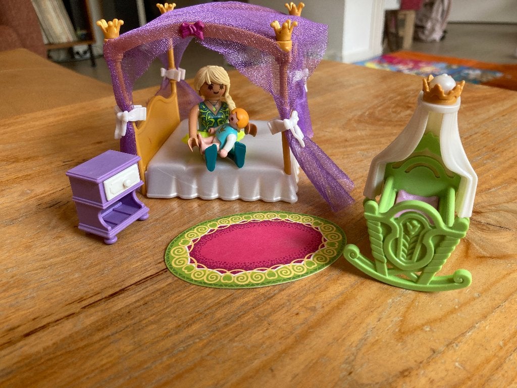 Playmobil Koninklijke slaapkamer met hemelbed (Set 6851), Gebruikt, Complete set, Overige typen, Ophalen of Verzenden