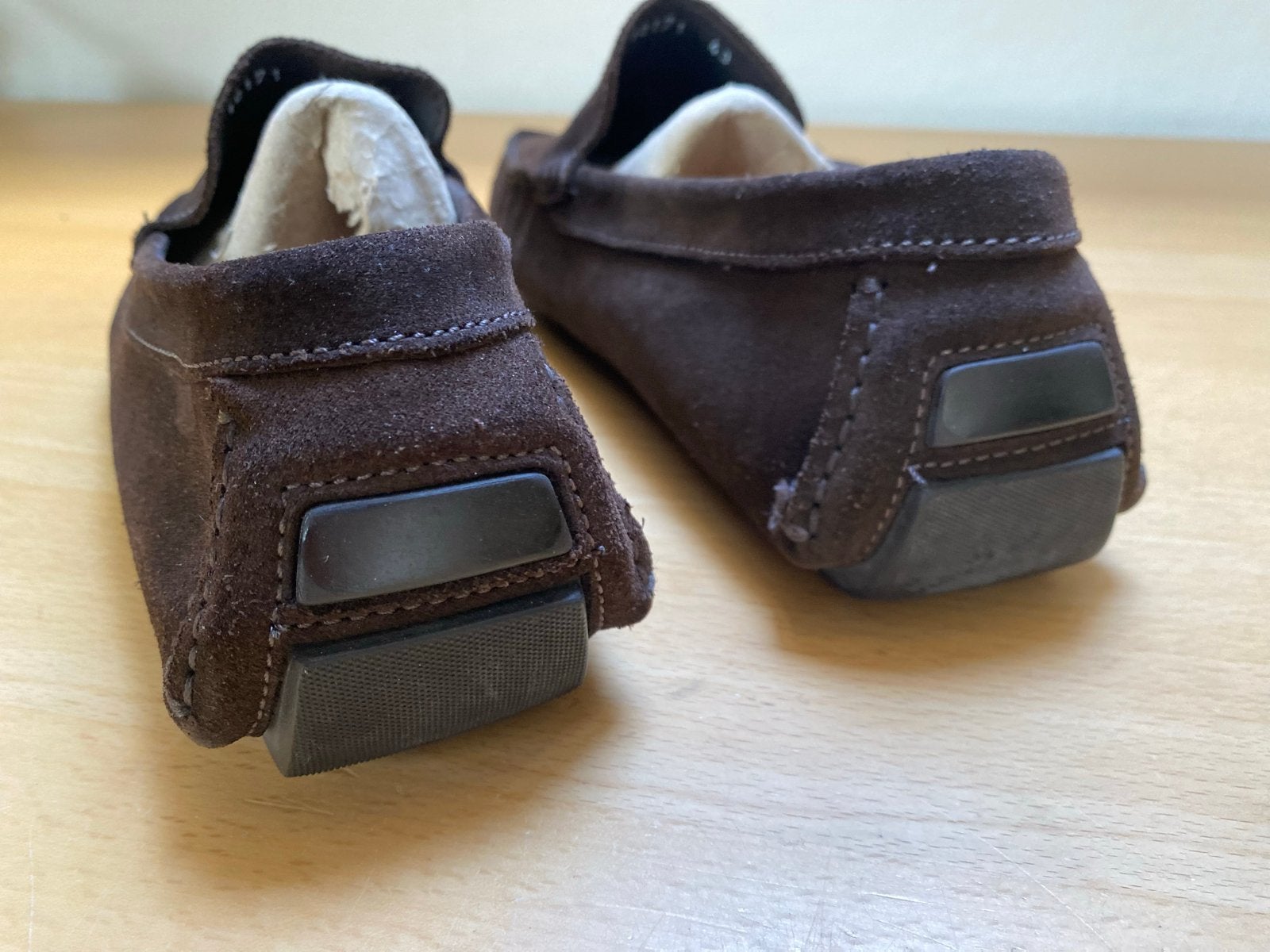 Pollini suède mocassin loafers bruin maat 43/43.5, Loafers, Bruin, Verzenden, Zo goed als nieuw