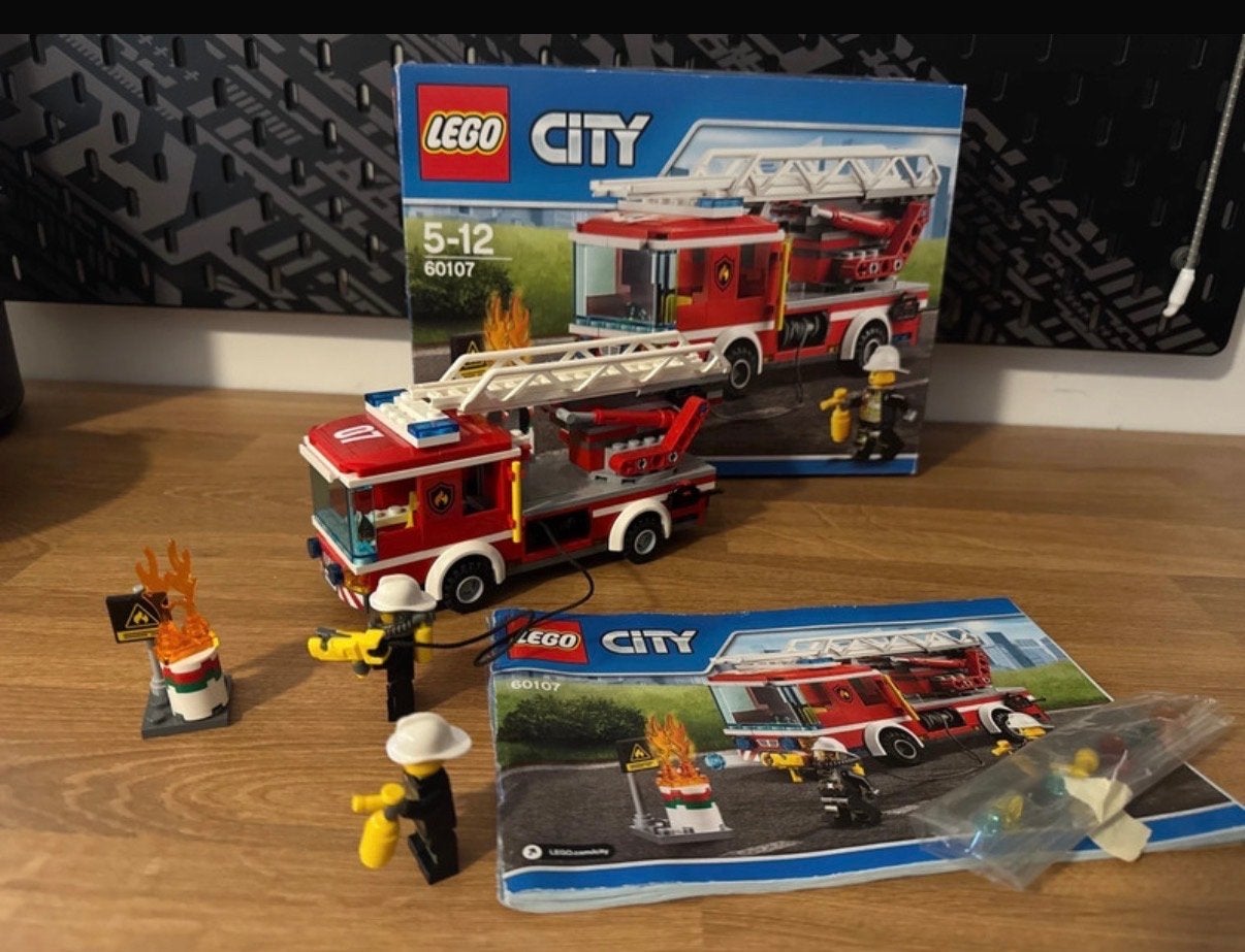 LEGO City Brandweerwagen 60107 - Bijna Compleet, Lego, Ophalen of Verzenden, Inclusief doos, Complete set
