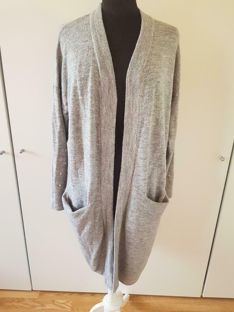 Lang grijs zacht Esmara vest - maat L, Maat 42/44 (L), Grijs, Gedragen, Esmara