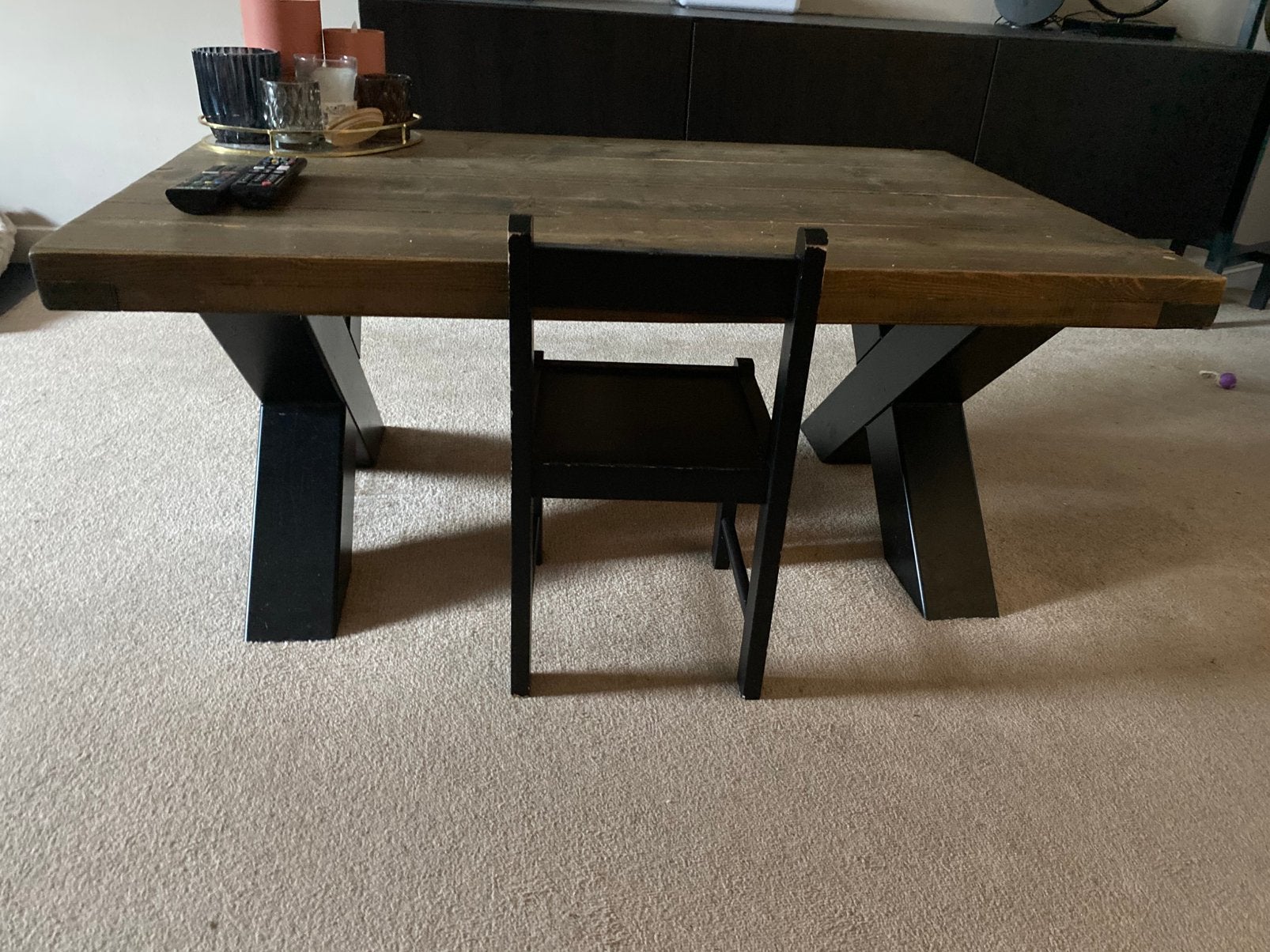 Mooie salon tafel, Ophalen, 100 tot 150 cm, 50 tot 100 cm, Zo goed als nieuw