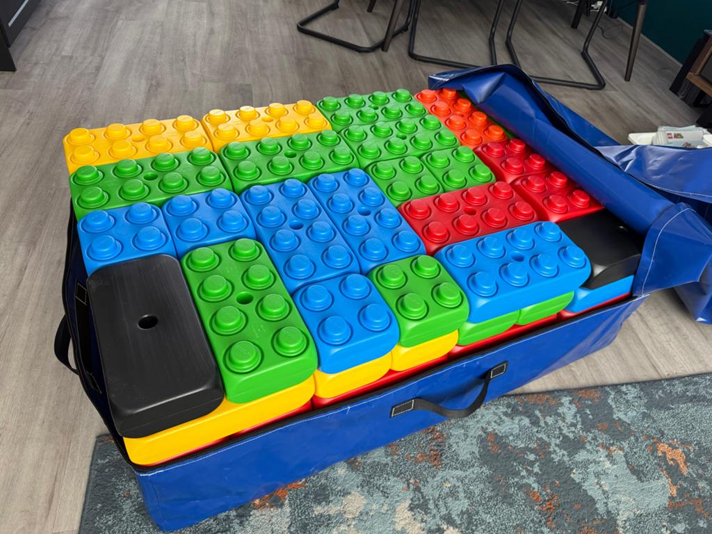 ESDA XL Lego blokken te huur in transporttas, Ophalen, Overige merken