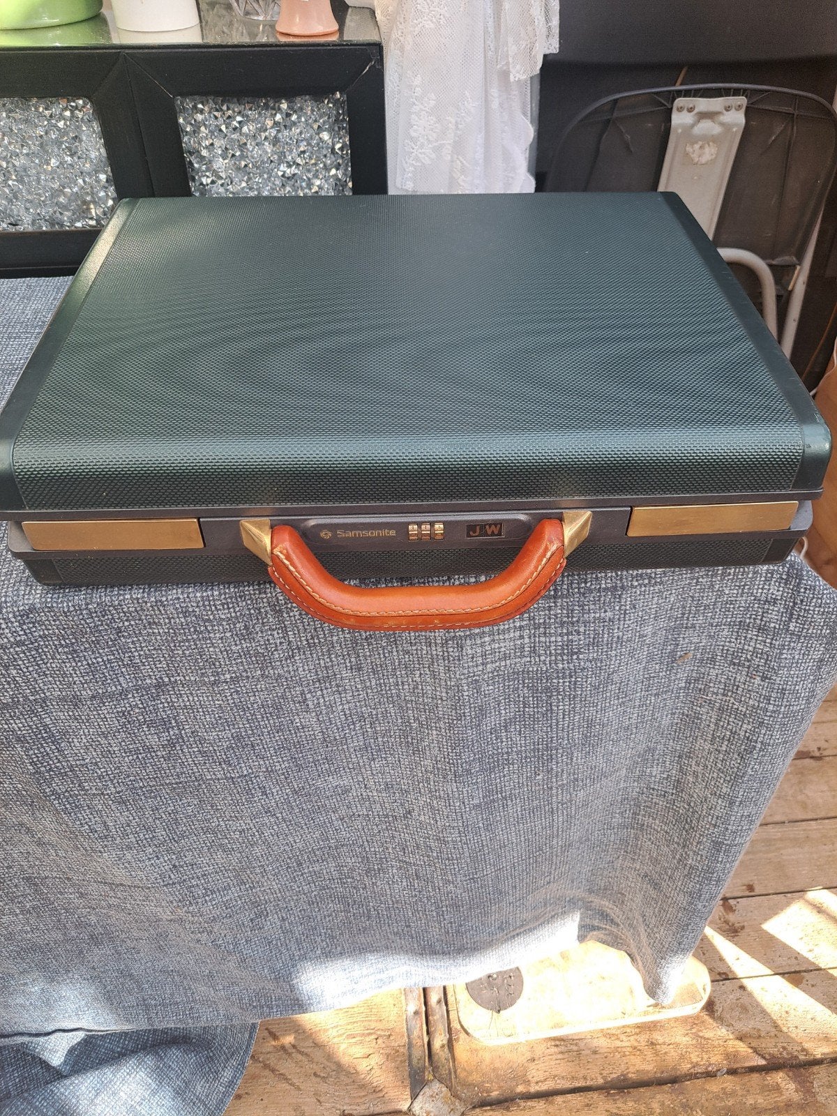 Samsonite Aktetas - Vintage Koffer met Cijferslot, Gebruikt, Hard kunststof, 45 tot 55 cm, Slot