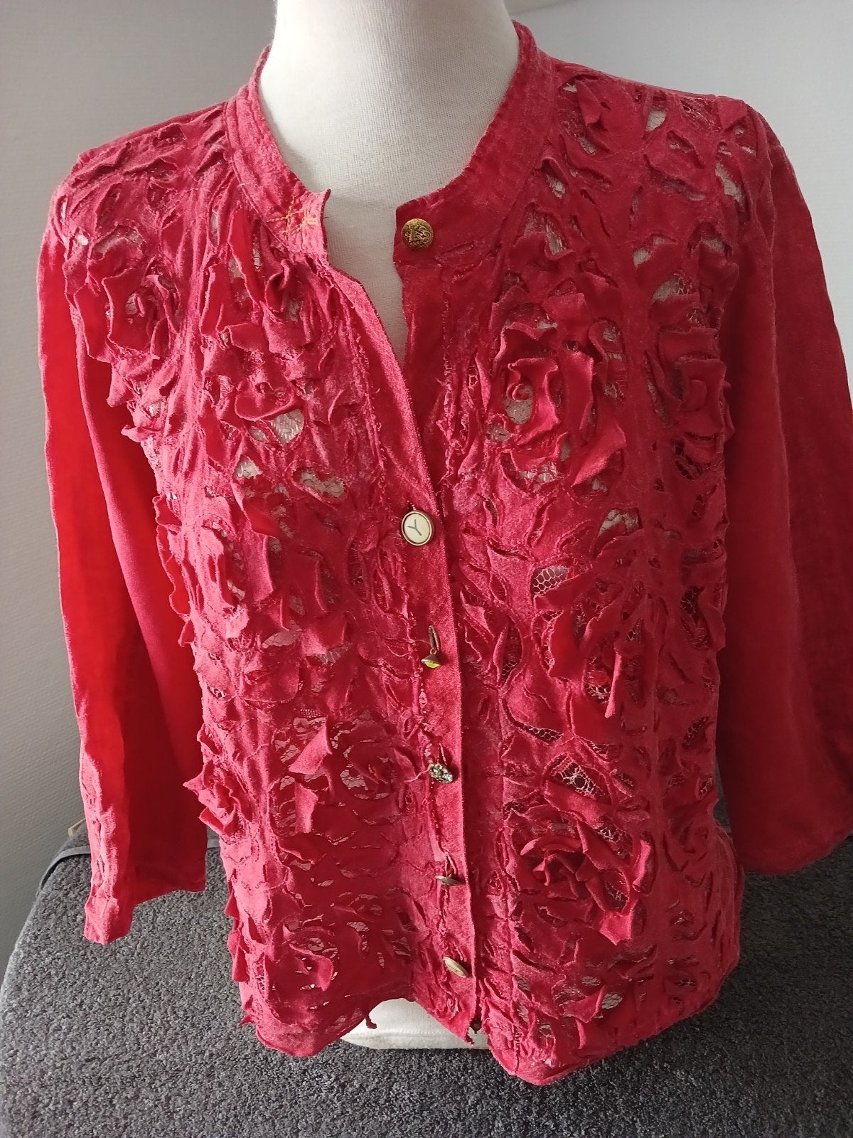 Blouse Elisa Cavelletti, Kleding | Dames, Elisa Cavaletti, Verzenden, Maat 38/40 (M), Rood