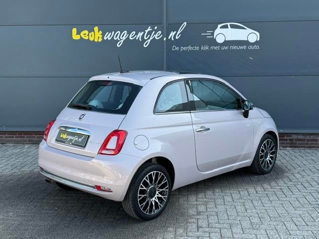 Fiat 500 1.0 Hybrid Star *carplay *climate *navi *cruise, Auto's, Voorwielaandrijving, Lichtsensor, Gebruikt, Zwart