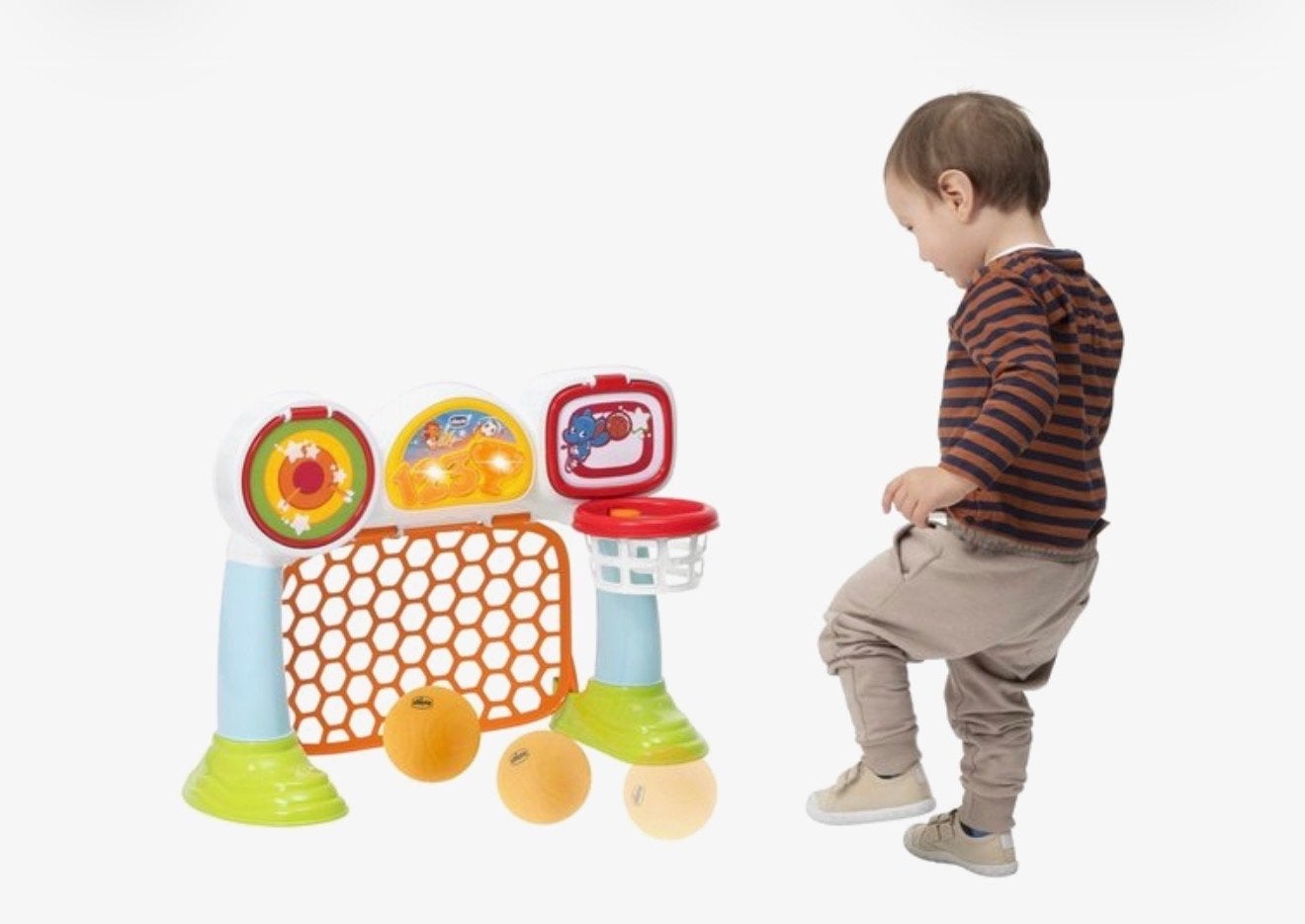 Chicco Voetbal-en basketbal doel met Licht en Geluid, Kinderen en Baby's, Speelgoed | Babyspeelgoed, Ophalen, Zo goed als nieuw