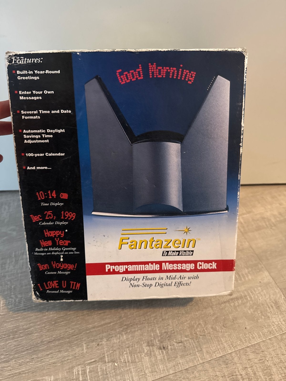 Fantazein Programmeerbare Berichtenklok - Digitaal, Huis en Inrichting, Ophalen, Zo goed als nieuw, Retro, Tafelklok