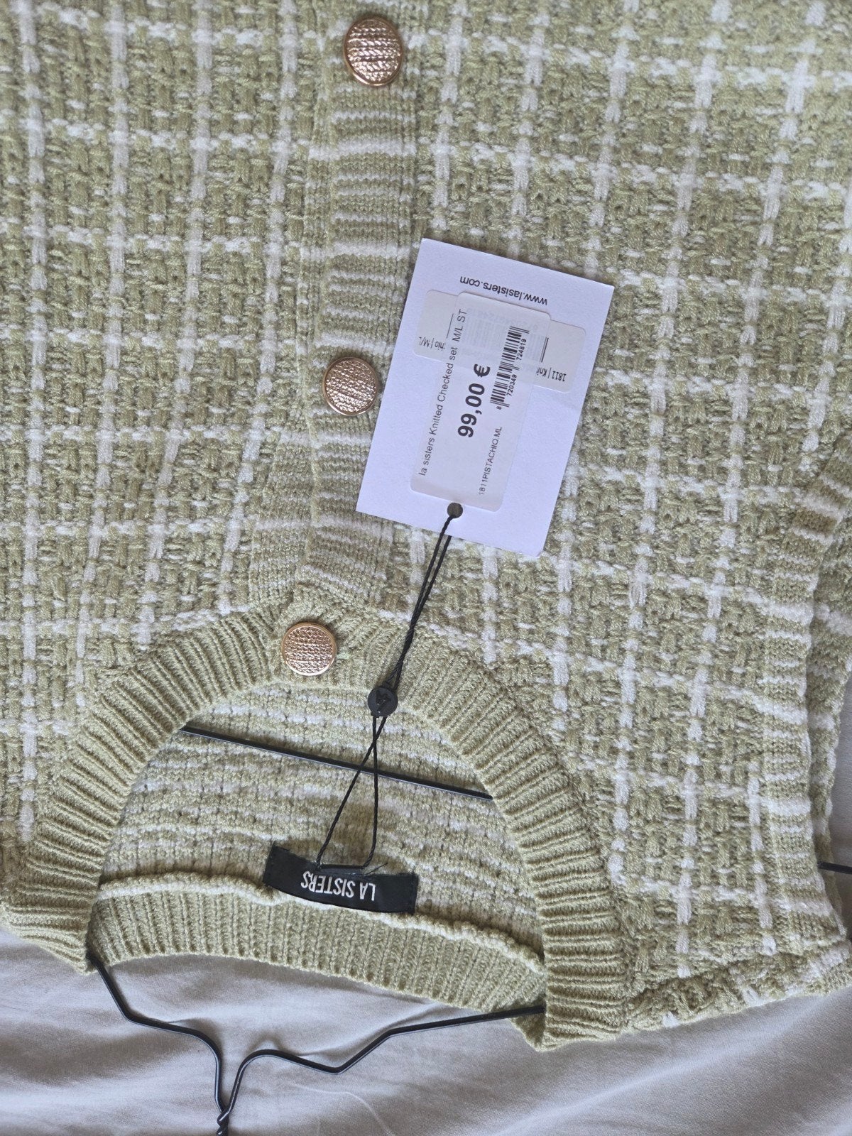 La Sisters Setje Pistachio M/L - Nieuw met kaartje, Kleding | Dames, La Sisters, Ophalen of Verzenden, Nieuw