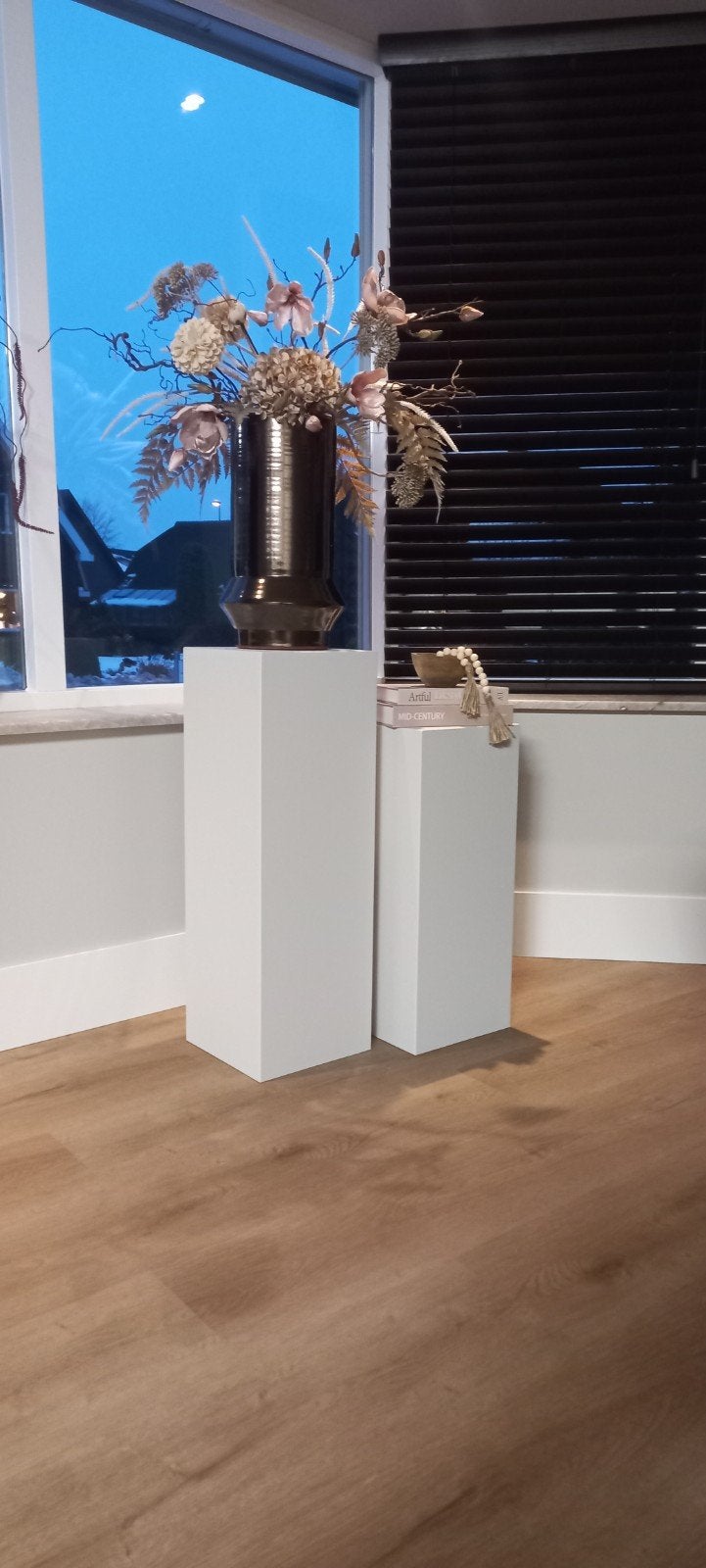 Set van 2 witte zuilen/pilaren - decoratief en modern, Ophalen, Nieuw