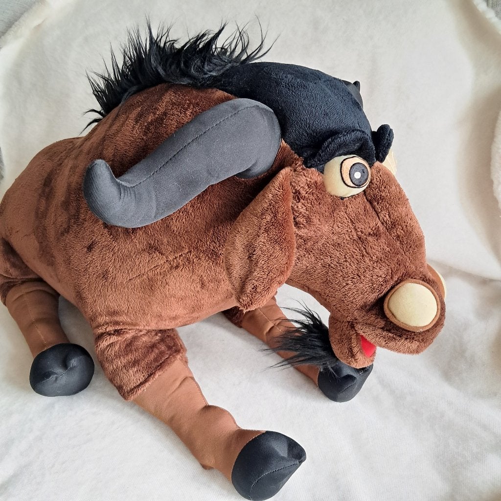 Zeldzame Disney The Wild Kazar gnoe knuffel zeer groot 2609, Verzamelen, Knuffel, Disney, Help@disney.co.uk, Overige figuren