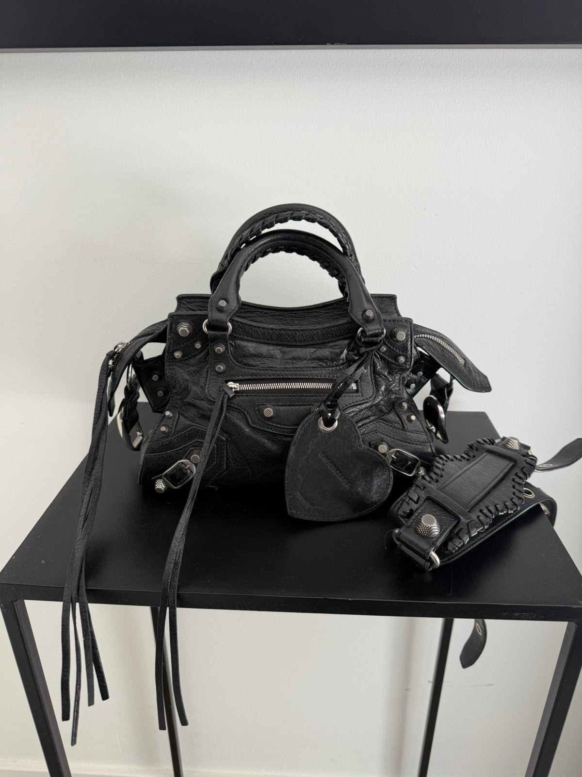Balenciaga Neo Cagole XS, Ophalen, Zo goed als nieuw, Zwart, Handtas