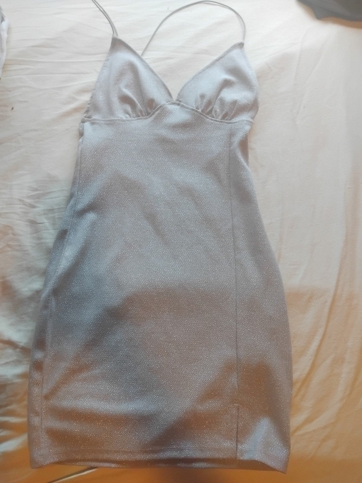 H&M Divided Glitter Jurkje Maat S, Kleding | Dames, Jurken, Ophalen, H&M Divided, Zo goed als nieuw, Maat 36 (S)
