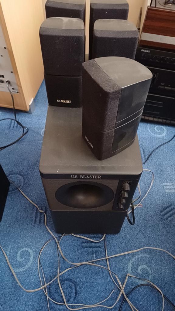 U.S. Blaster ( Bose )  5.1 pc set met subwoofer, Ophalen, Gebruikt, Extern, Us blaster