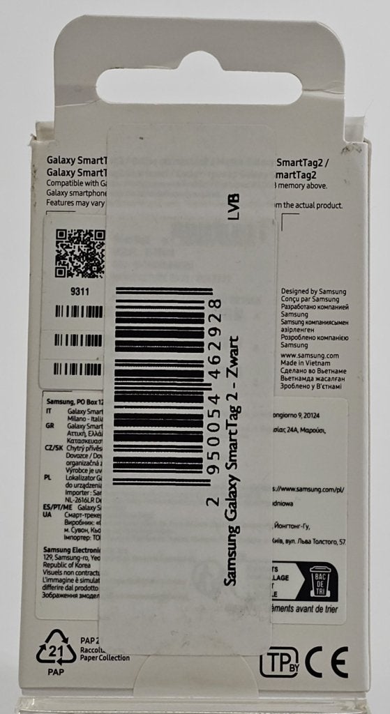 Samsung Galaxy SmartTag 2 - Zwart | Retourdeal, Apple Distribution International, Ophalen of Verzenden, Zo goed als nieuw, Contactus.ie@euro.apple.com