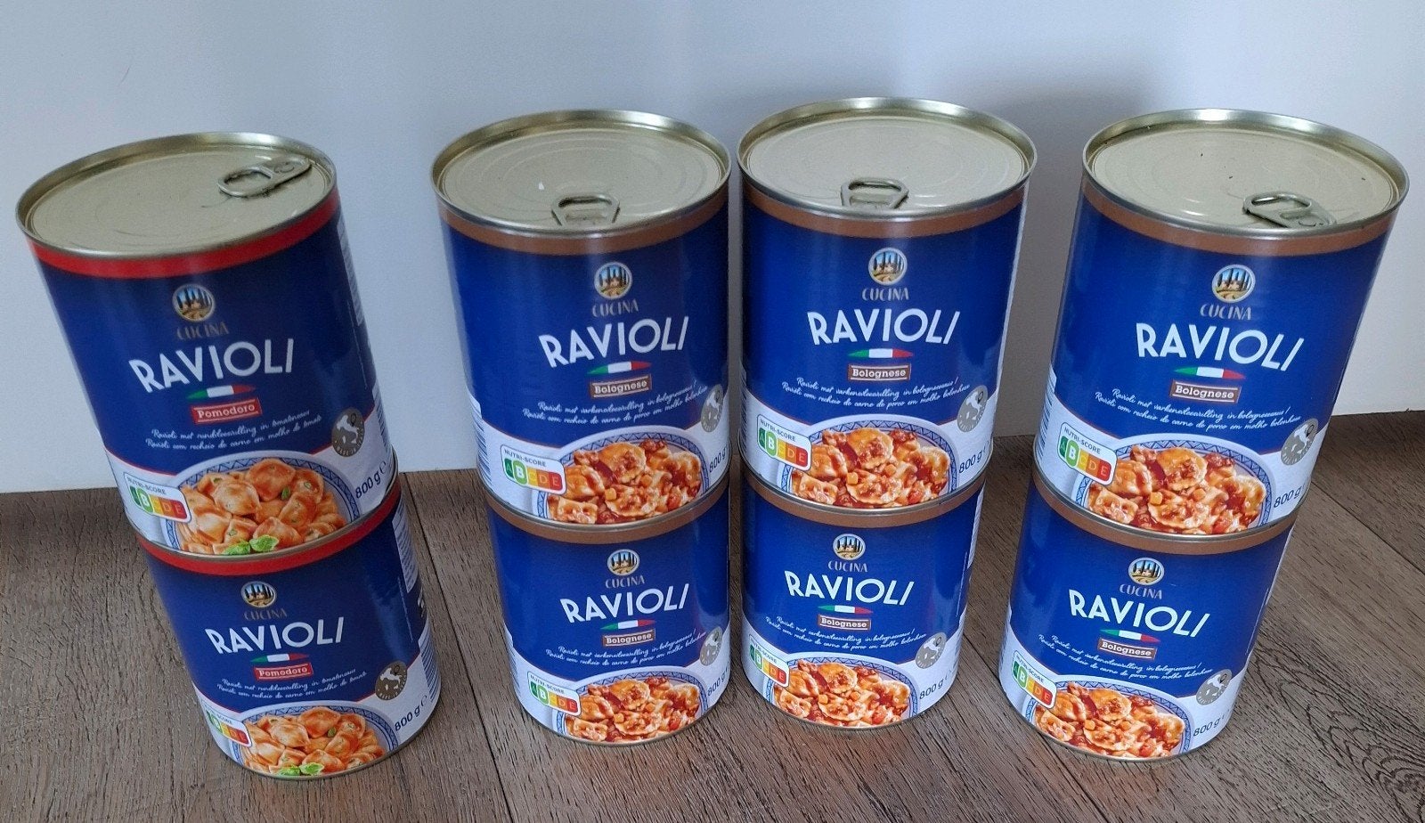 🍛💥 8 Grote Blikken Ravioli/€1 per stuk, Ophalen