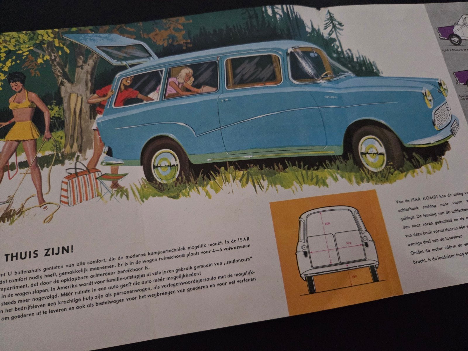 Brochure Glas Isar Kombi, Ophalen of Verzenden, Zo goed als nieuw, Overige merken