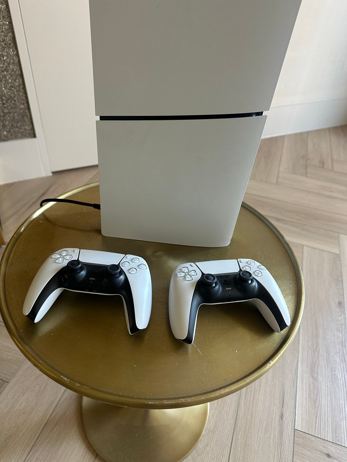 Playstation 5 Disc Edition met 2 controllers, Ophalen of Verzenden, Zo goed als nieuw, Playstation 5