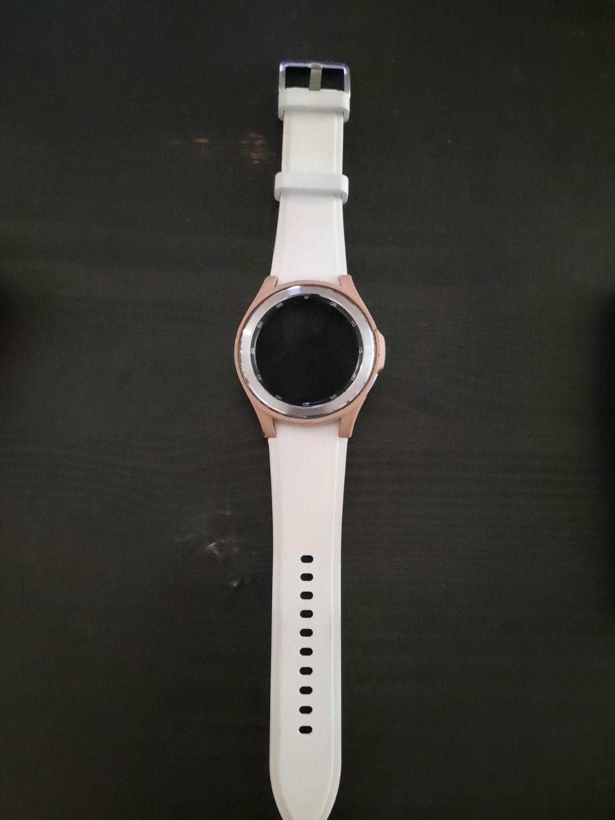 Samsung Galaxy Watch 4 - Wit/Roségoud, Ophalen, Wit, Zo goed als nieuw, Samsung