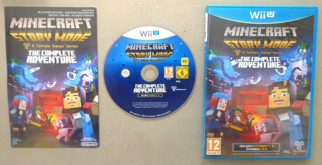 Minecraft Story Mode the Complete Adventure voor de Wii-U, Spelcomputers en Games, Avontuur en Actie, 1 speler, Ophalen of Verzenden