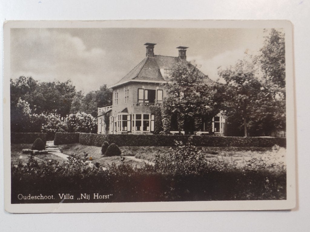 Oudeschoot villa, Ophalen of Verzenden, 1940 tot 1960, Gelopen, Friesland