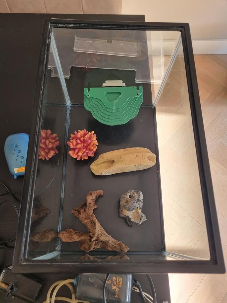 Aquarium/vissenkom + toebehoren, Ophalen of Verzenden, Gebruikt
