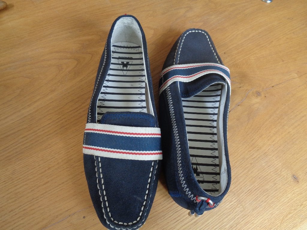 GAASTRA suede moccasins/instappers:mt 39, Gaastra, Blauw, Ophalen of Verzenden, Zo goed als nieuw
