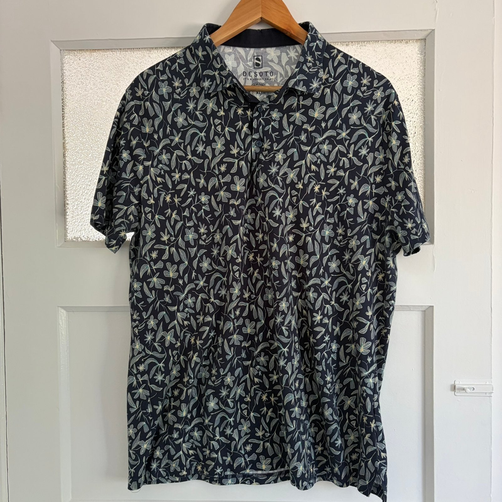 Desoto - Polo/Jersey Shirt met Bloemenprint – Maat XL, Verzenden, Gedragen, Maat 56/58 (XL), Meerkleurig