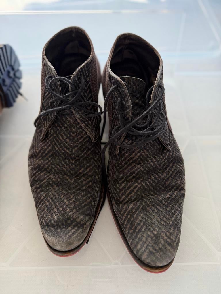 Floris van Bommel schoenen maat 43 gebruikt, Ophalen of Verzenden, Zo goed als nieuw, Bruin, Veterschoenen