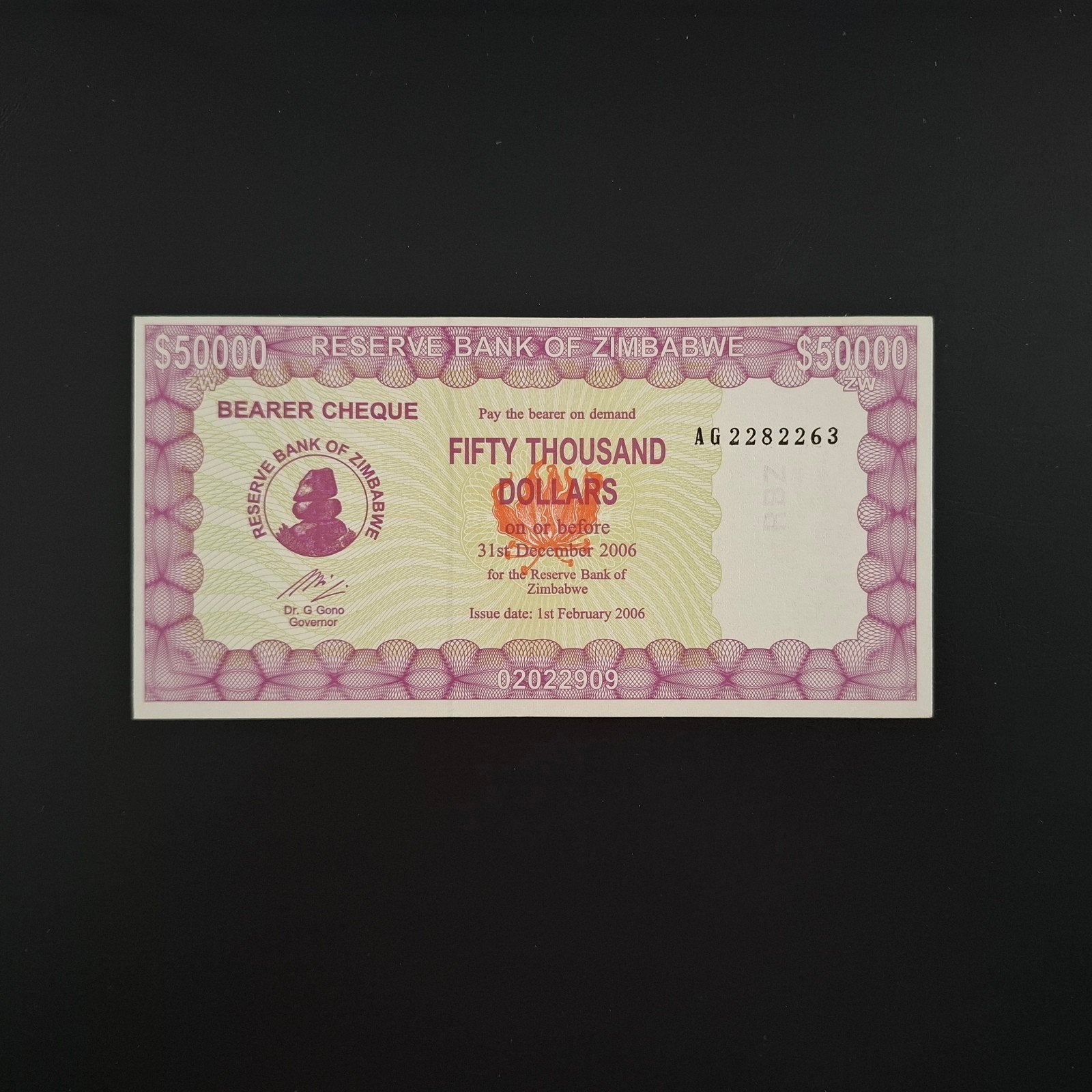 50000 dollar Zimbabwe #054, Verzenden, Zimbabwe, Los biljet