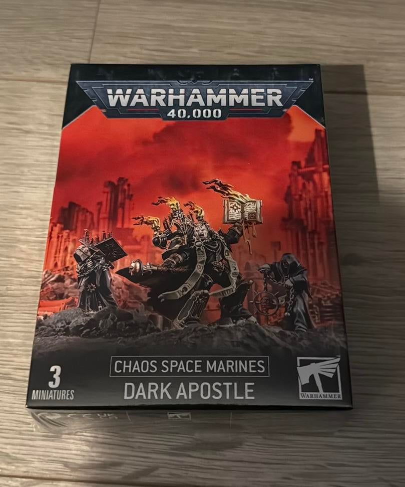 Warhammer 40k Chaos Space Marines Dark Apostle (nieuw sealed, Ophalen of Verzenden, Zo goed als nieuw, Warhammer 40000
