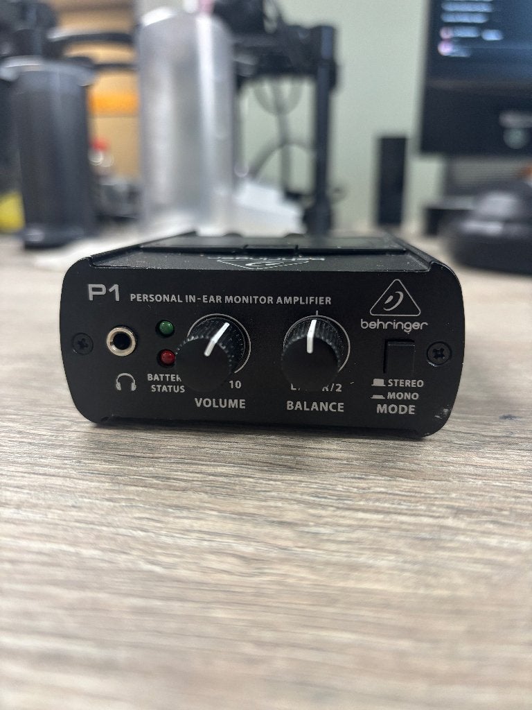 Behringer P1 Personal In-Ear Monitor Koptelefoon Versterker, Overige merken, Gebruikt, Verzenden, Minder dan 60 watt
