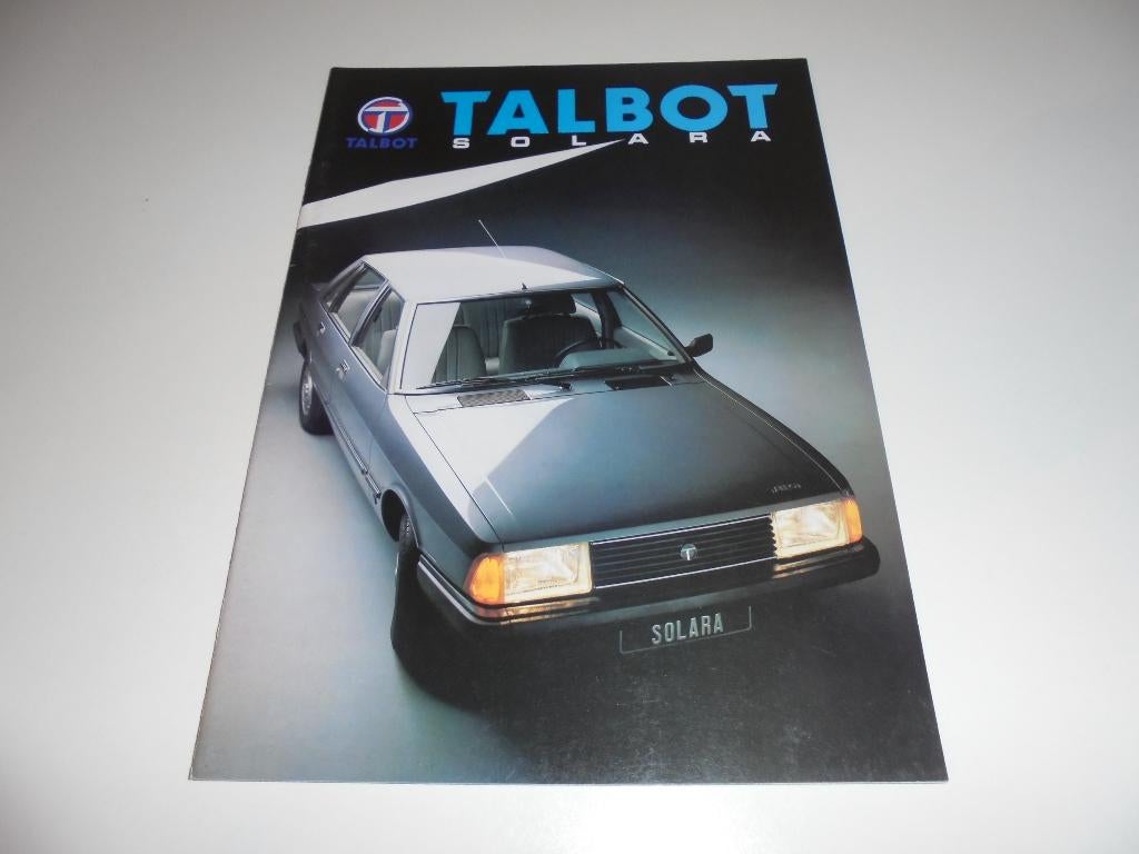 brochure Talbot Solara  1982, Ophalen of Verzenden, Zo goed als nieuw, Overige merken