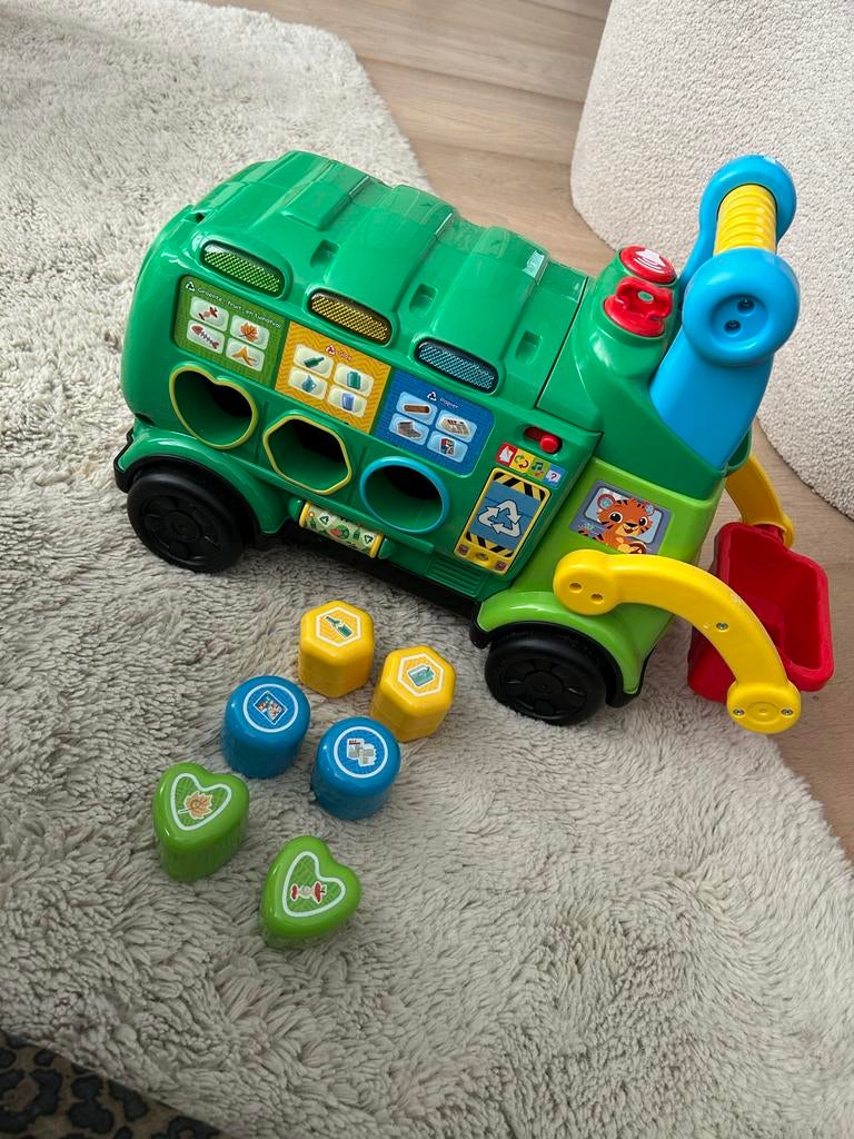 VTech Gerecycleerde Vrachtwagen - Educatief Speelgoed, Ophalen of Verzenden, Zo goed als nieuw, 6 maanden tot 2 jaar