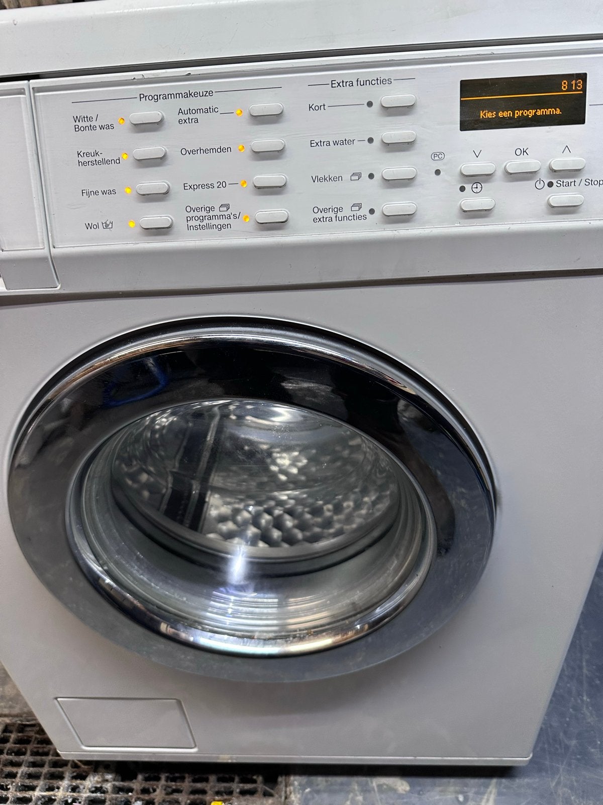 Miele Wasmachine - Voorlader 8 kl, Witgoed en Apparatuur, Wasmachines, Ophalen, Gebruikt, Voorlader, Kort programma