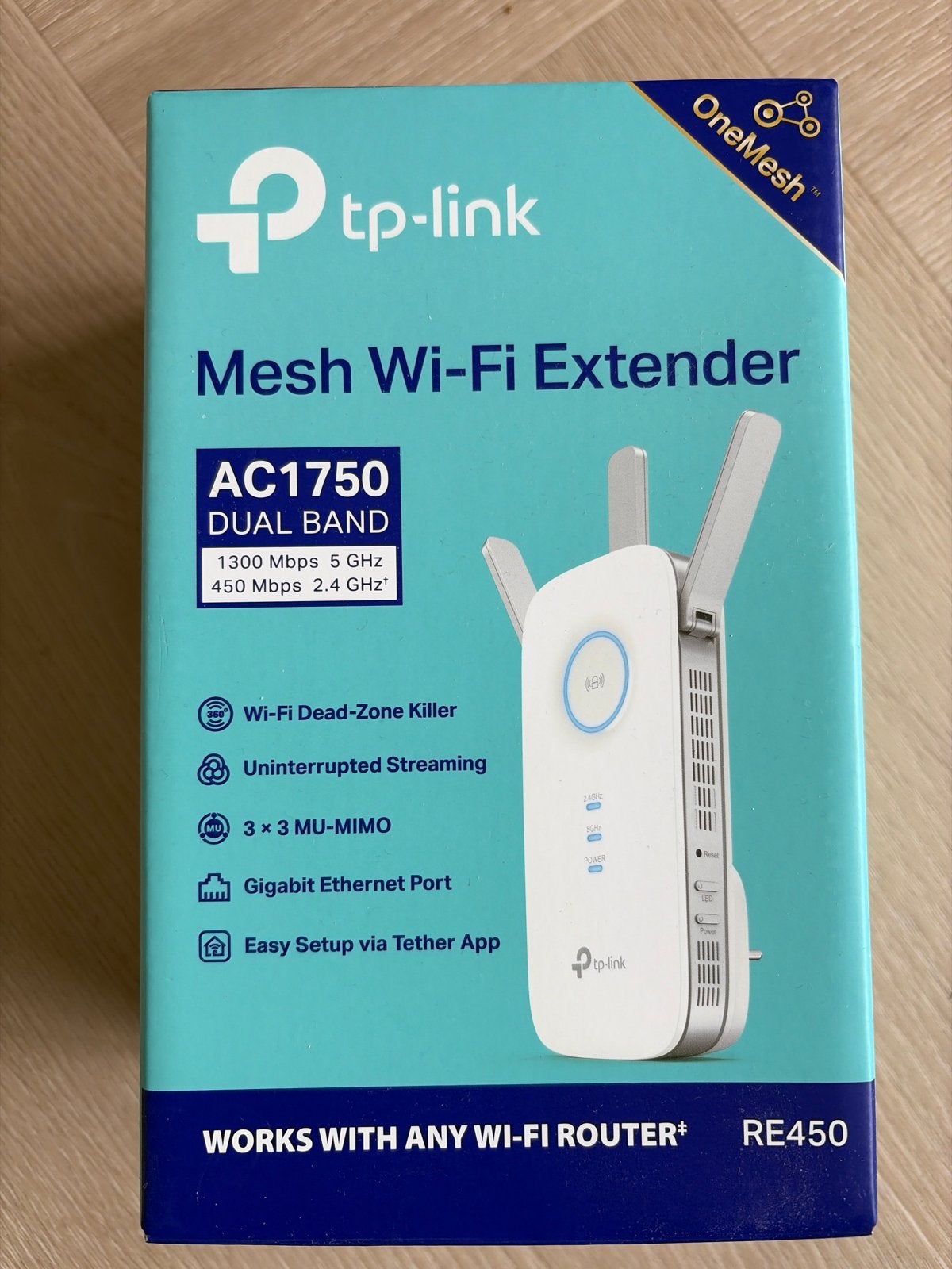 TP-Link RE450 AC1750 Mesh Wi-Fi Extender Dual Band, Ophalen of Verzenden, Zo goed als nieuw