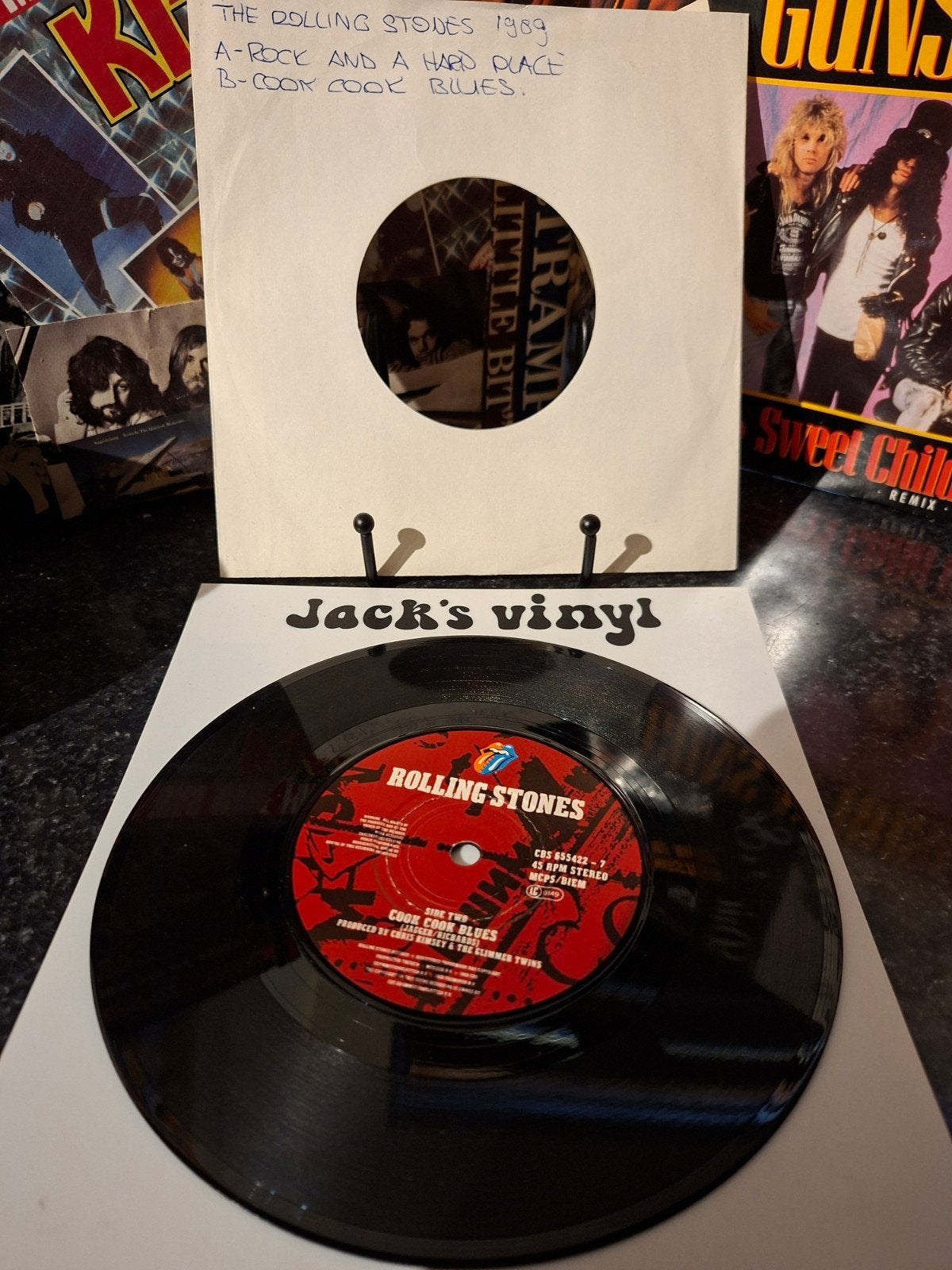 Rolling Stones - Rock and a Hard Place  1989, Gebruikt, 7 inch, Classic Rock, Overige typen