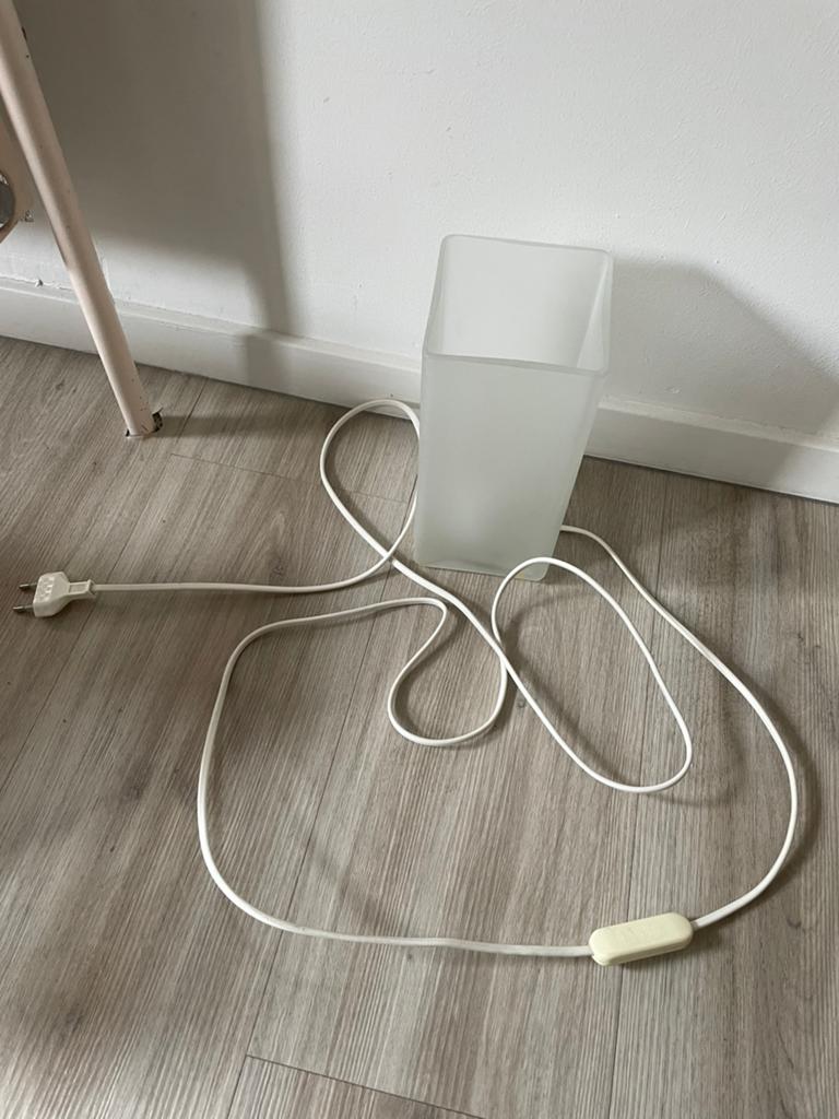 Ikea tafellamp/bureau lamp, Ophalen, Gebruikt, Glas, Minder dan 50 cm