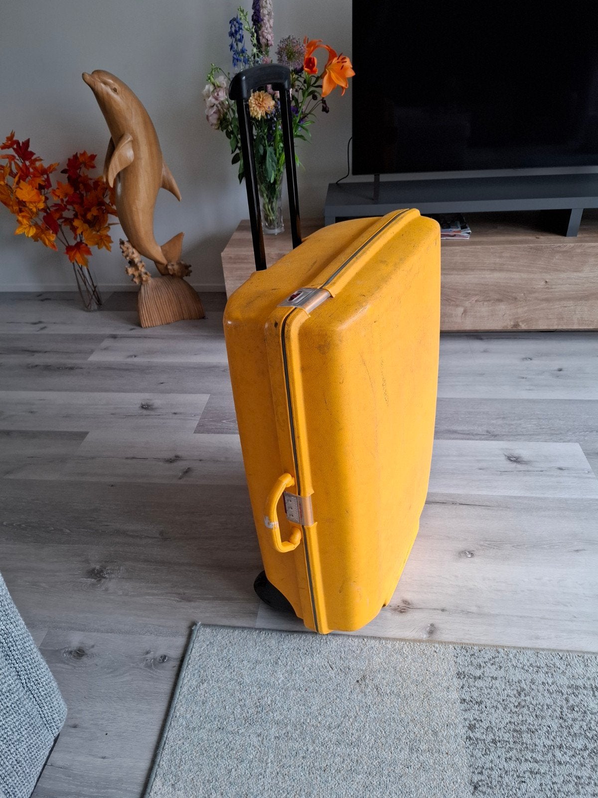Samsonite Kunststof Reiskoffer - Goede Staat, Sieraden, Tassen en Uiterlijk, Koffers, Gebruikt, Hard kunststof, Ophalen of Verzenden