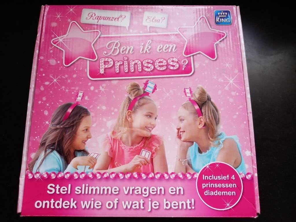 Spel Ben ik een prinses gezelschapsspel., Drie of vier spelers, Verzenden, Zo goed als nieuw