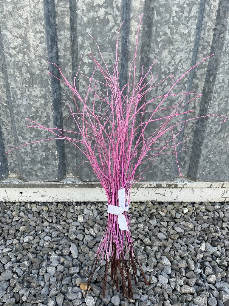 Deco berk / berkentakken roze 15 stuks | decoratie, Ophalen of Verzenden