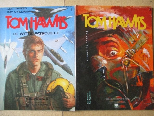 w0292 tom hawks 1 en 2, Meerdere stripboeken, Ophalen, Gelezen