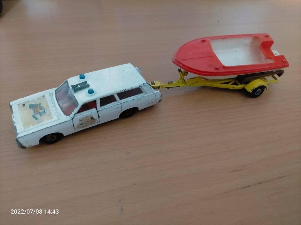 Matchbox Mercury k-48 met bootje, Ophalen of Verzenden, Nieuw, Auto, Overige merken