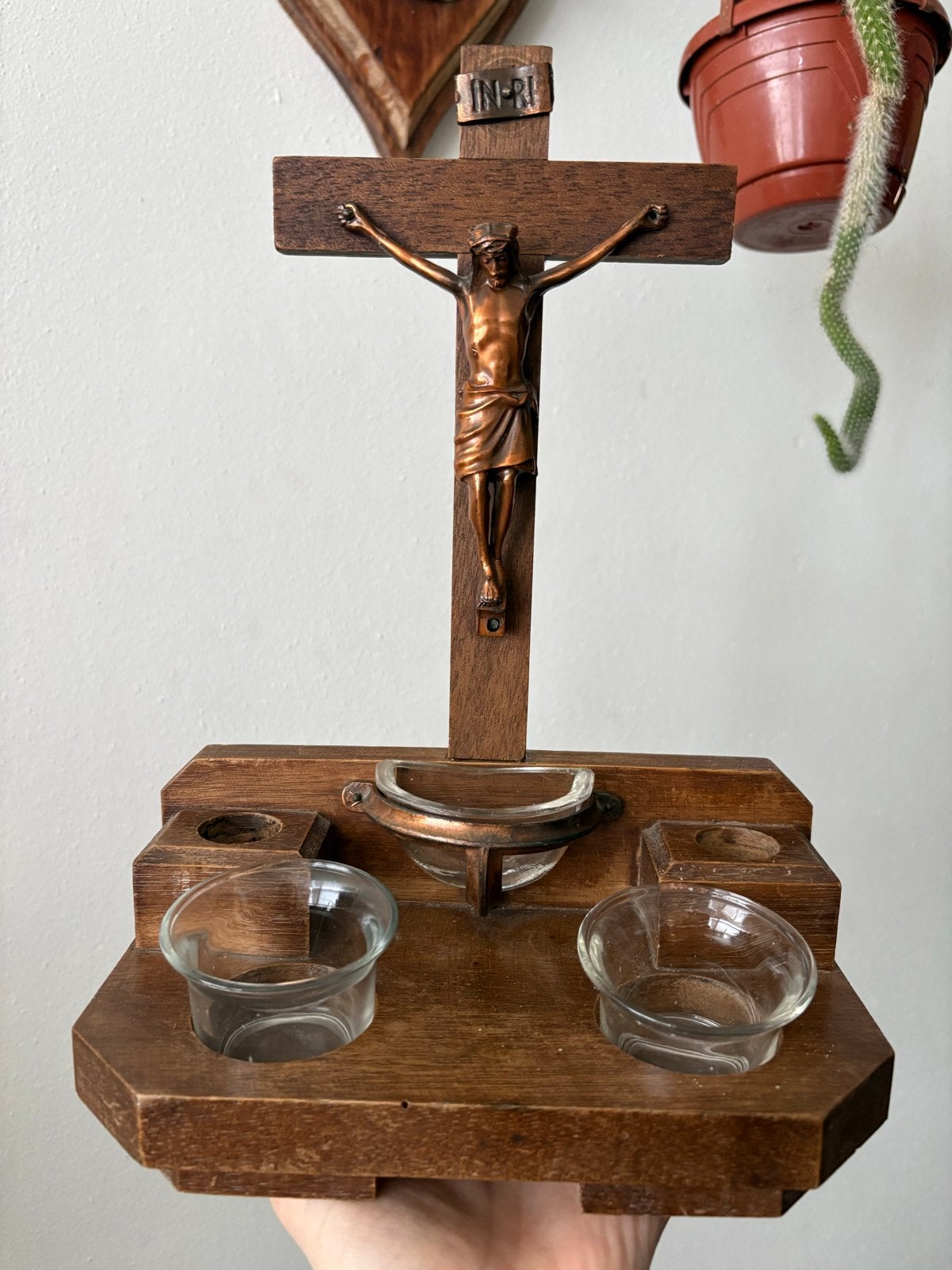 Vintage Handgemaakt Jezus Altaartje - Religieus Item, Ophalen of Verzenden