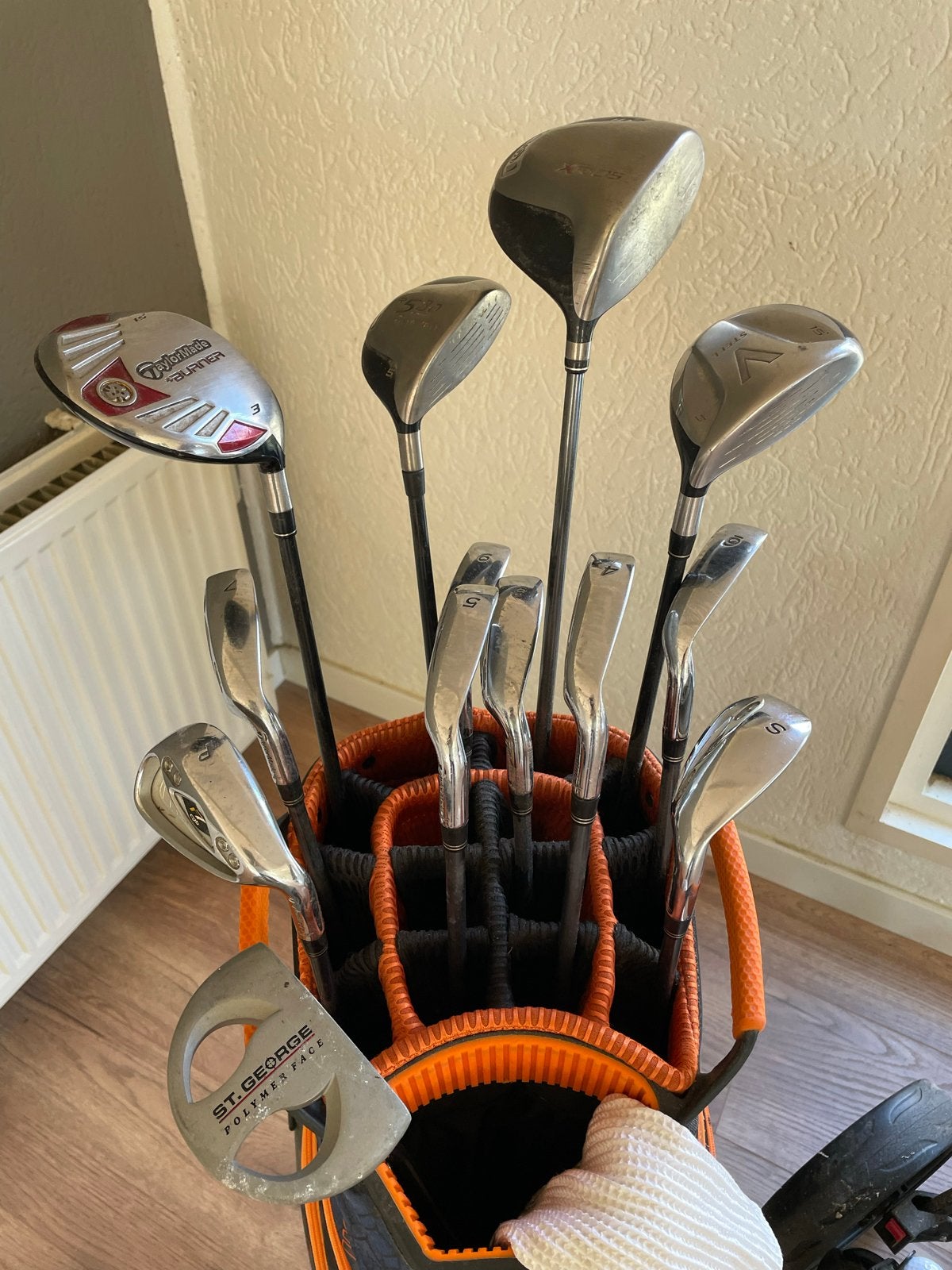 Complete TaylorMade Golfset met tas en trolley, Ophalen, Gebruikt, Set, Overige merken