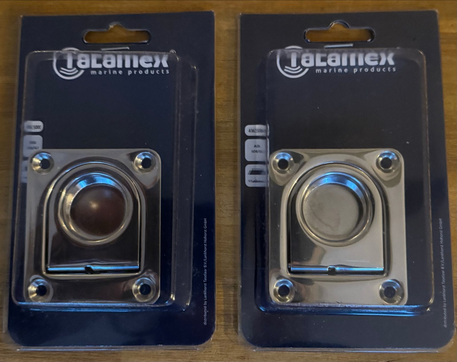Talamex RVS verzonken luikring (2 stuks). 55x65. Nieuw, Ophalen of Verzenden, Nieuw, Overige typen