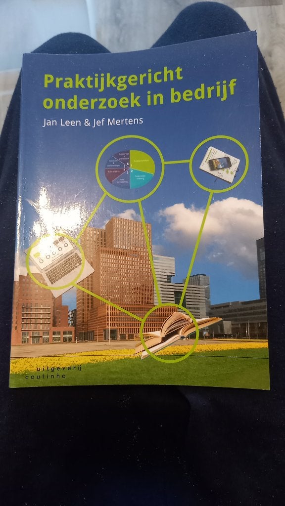Praktijkgericht onderzoek in bedrijf, Boeken, Zo goed als nieuw, Jan Leen & Jef Mertens, Gamma, HBO