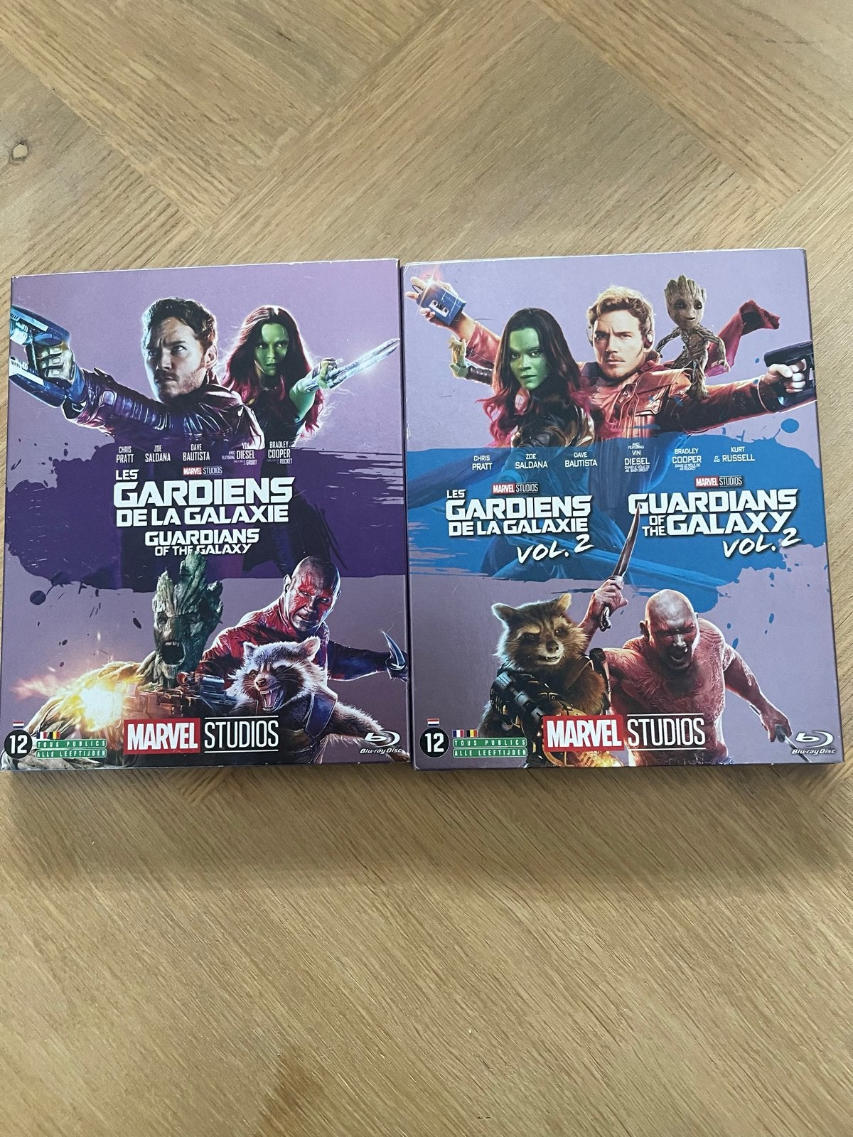 Guardians of the Galaxy Vol. 1 & 2 Blu-ray, Cd's en Dvd's, Ophalen, Nederlands, Actie, Zo goed als nieuw