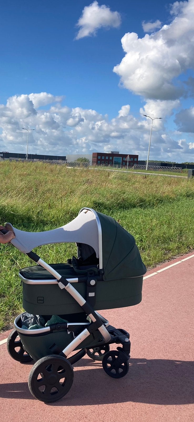 Mooie donkergroene Joolz Geo 3 kinderwagen te koop!, Zo goed als nieuw, Met reiswieg, Ophalen, Kinderwagen