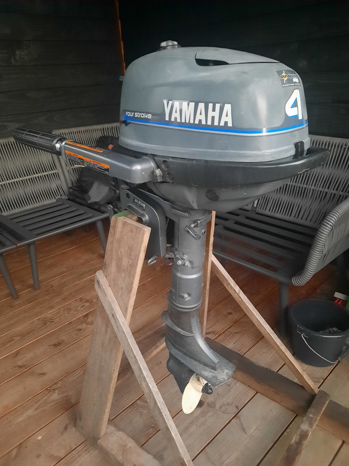 Yamaha 4 PK 4takt buitenboordmotor kortstaart, Ophalen, Gebruikt, Benzine, Minder dan 5 pk