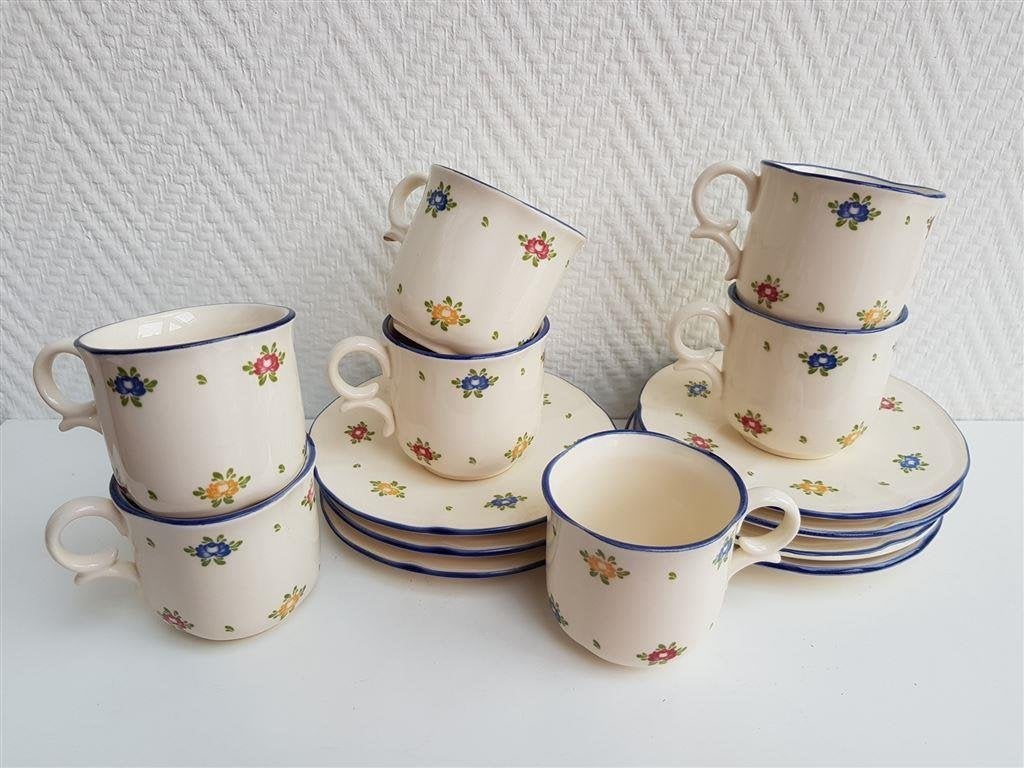 Zeller Petit Rose kop en schotels, prijs per stuk, Ophalen of Verzenden, Zo goed als nieuw, Bord(en), Overige stijlen